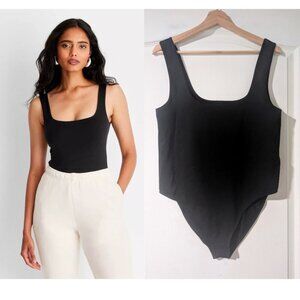 A New Day | Women's Seamless Tank Bodysuit In Black